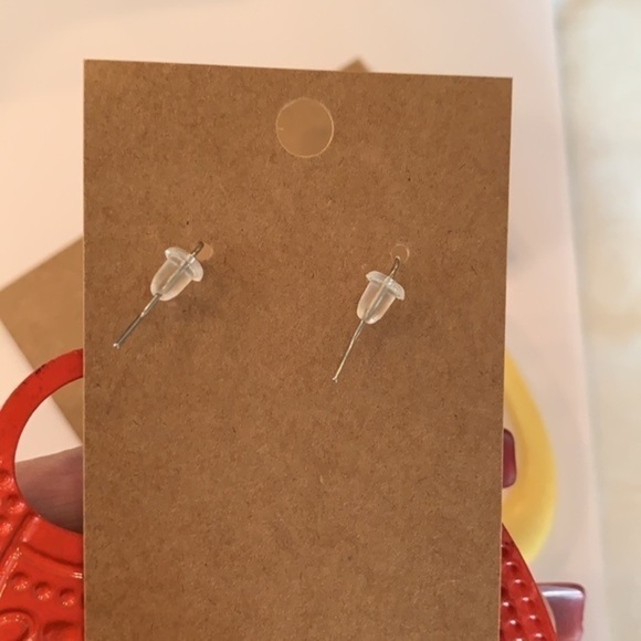 💐5/25 jumbo huge large 1980s bold colorful statement earrings - Picture 5 of 9